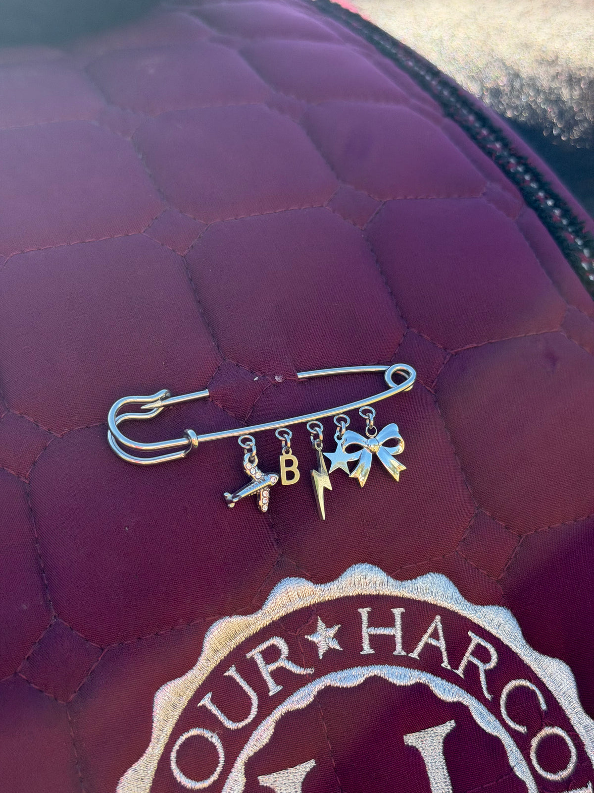 Broche pour tapis d'équitation