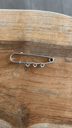 Broche 3 charms argenté et doré