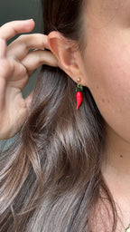 Boucles d’oreilles piment rouge