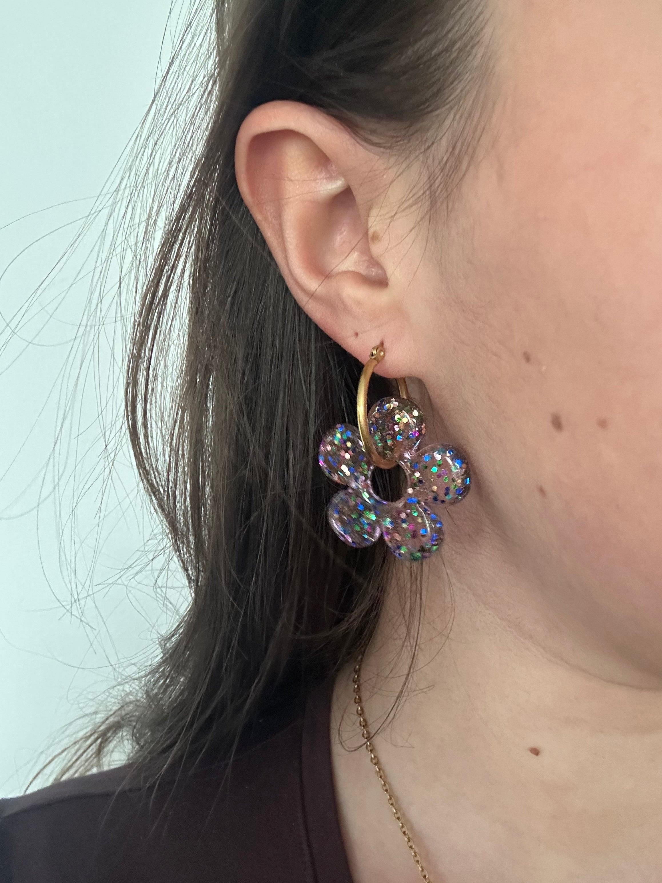 Pampilles fleuri plusieurs coloris disponibles