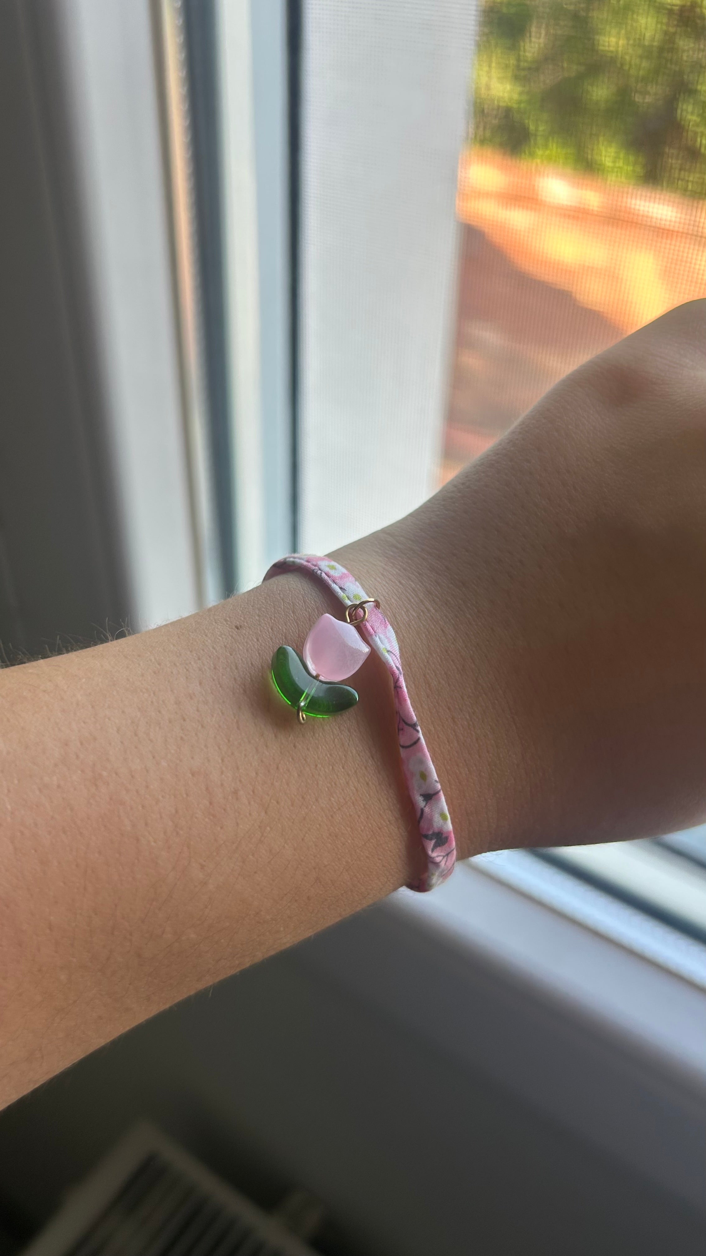 Bracelet liberty tulipes doré