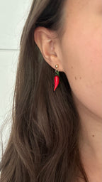 Boucles d’oreilles piment rouge