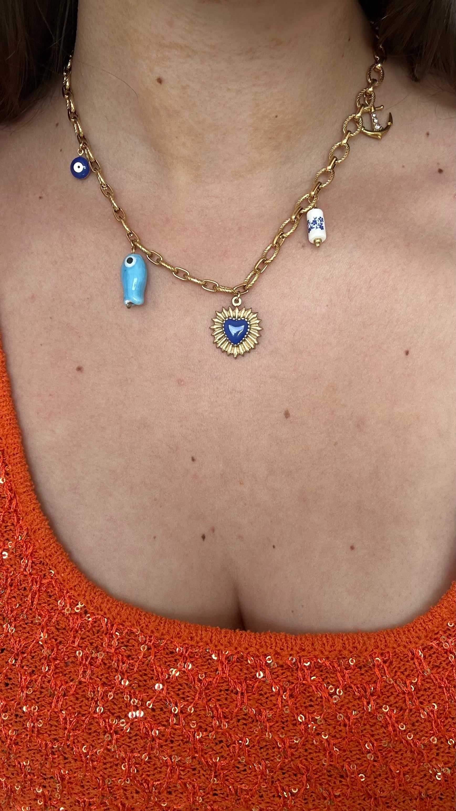Collier charms poisson