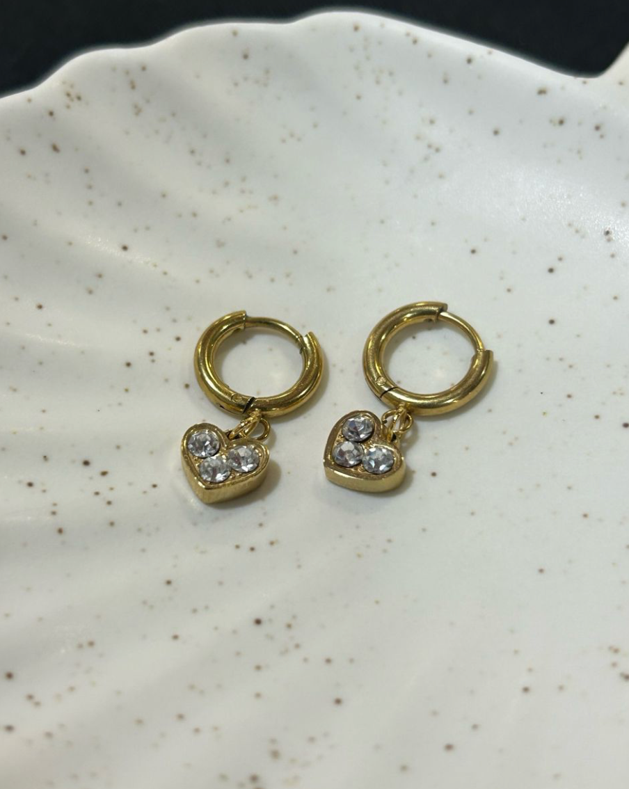 Boucles d'oreilles coeur