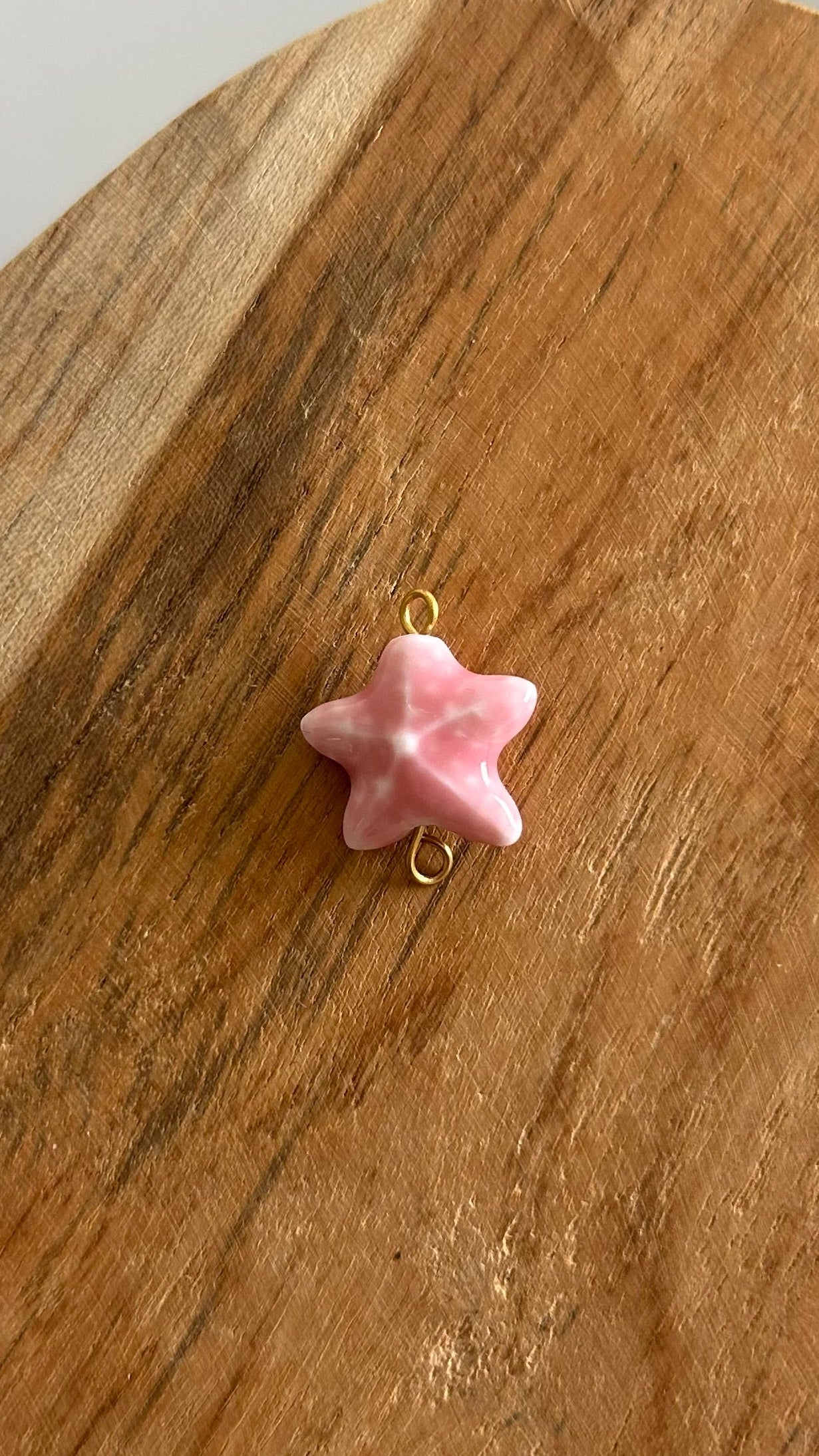 Charms étoile de mer rose