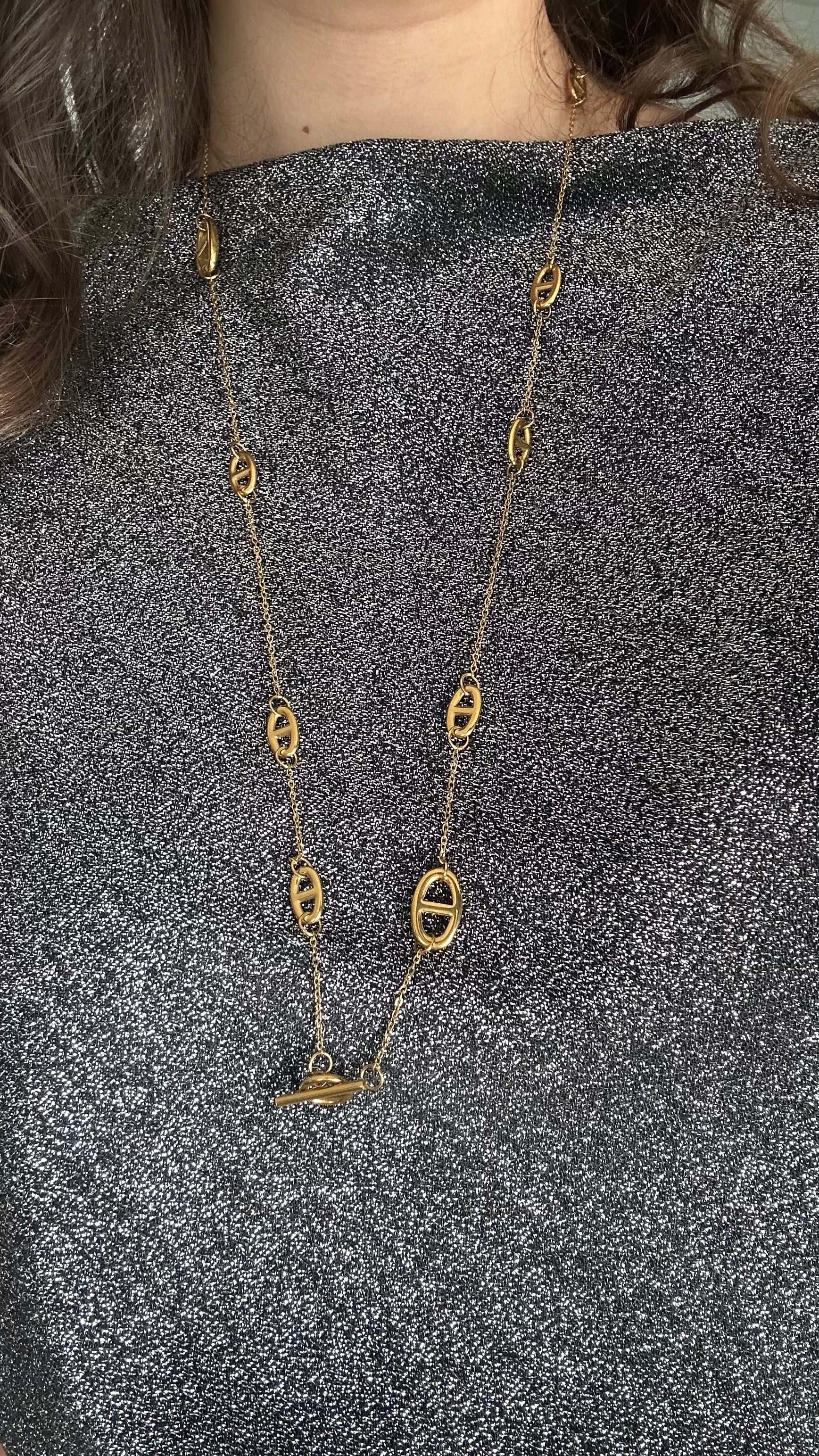 Sautoir Mailie marine