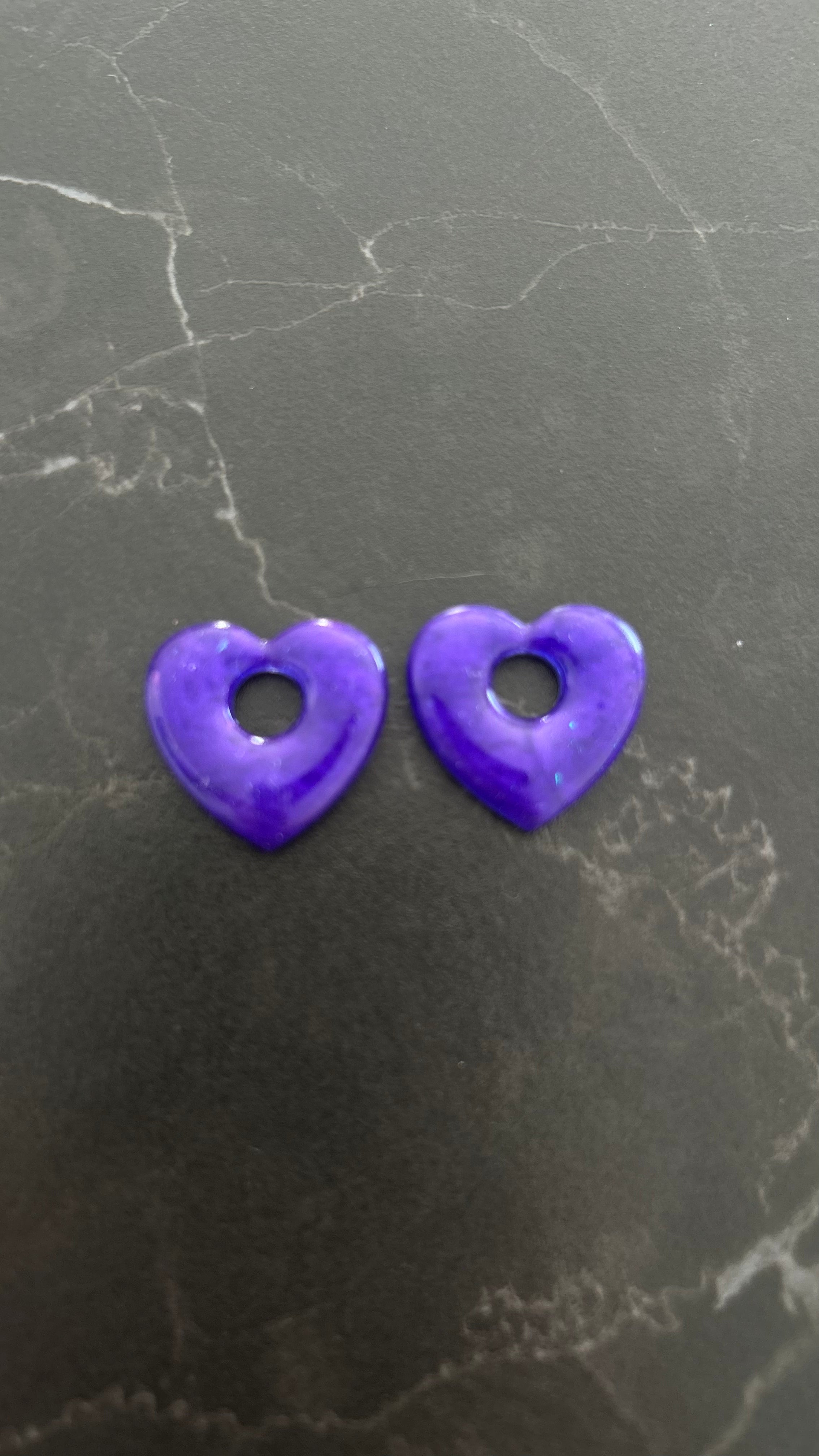 Pampilles coeur plusieurs coloris disponibles